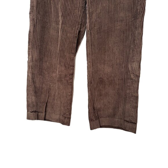Zara XS Brown Corduroy Wide-Leg Pants - Picture 11 of 11